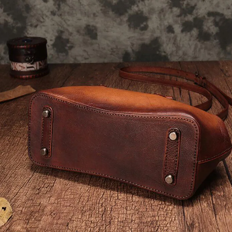 AETOO New small bag retro handmade lock leather female bag top layer leather diagonal cross bag shoulder handbag bag female