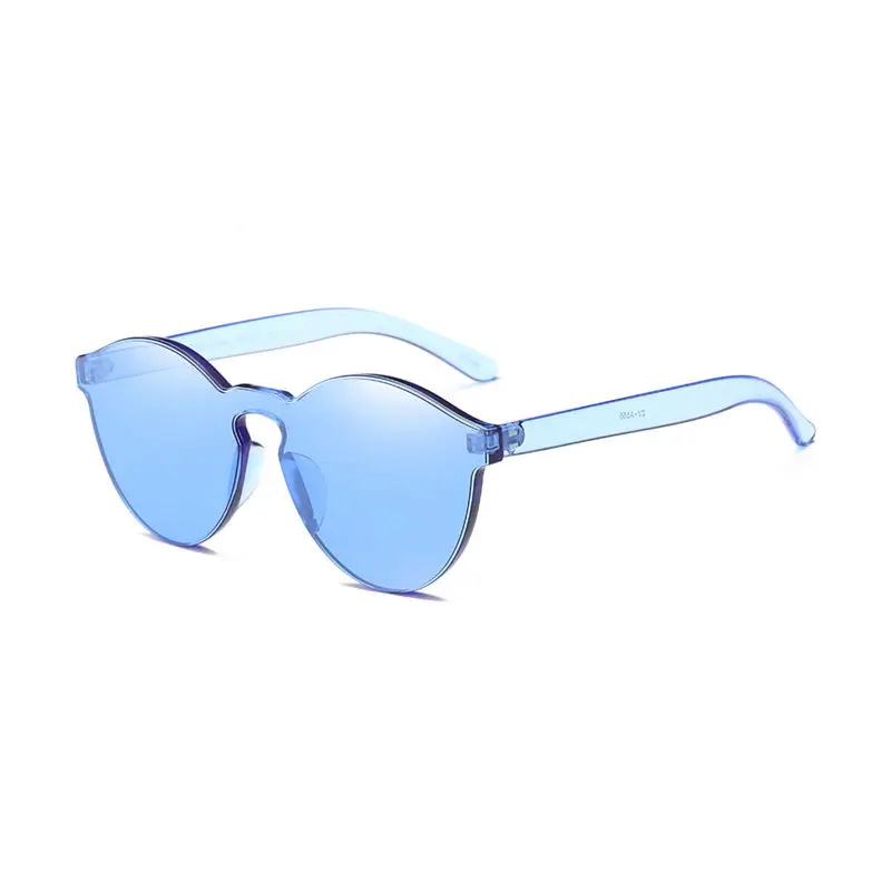 Women Summer Fashion Cat Eye Shades Sunglasses Integrated UV Candy Colored Casual Daily Glasses #4F09 (27)