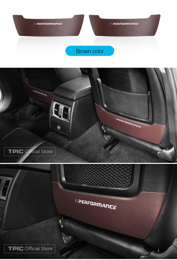 TPIC автомобильный анти-грязный коврик Защита ПВХ наклейки накладка на заднее сиденье автомобиля Стайлинг для BMW E90 F20 F30 F34 F36 X1 E84 аксессуары