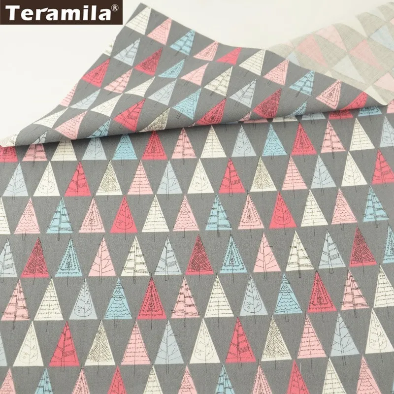 

Teramila Fabric Printed Cartoon Trees Patterns 100% Cotton High Quality Sewing Tissue Quilting Patchwork Tecido Dolls CM