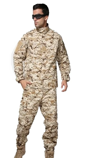 Тактическая рубашка+ штаны, Униформа, США, камуфляжная форма,, военная армейская форма - Цвет: Desert digital camo