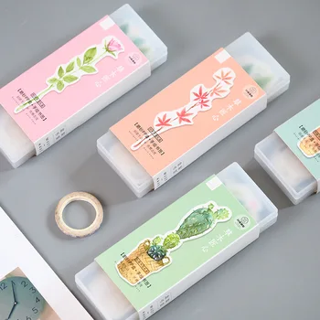 

1pcs original Japanese style hand-painted paper bookmarks Mai and grass carpenter heart boxed bookmarks MHYB01-083