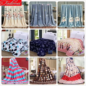 

Autumn Winter WarmThick Soft Comfortable Blanket Adult Kids Bedding Cover Bedspreads 150x200 180x200 200x230 230x250 Bedlinens