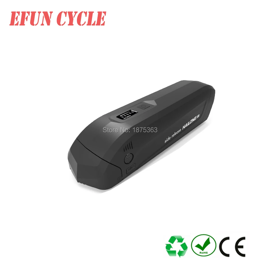 

New Hailong down tube battery Li-ion ebike battery 36V 11.6Ah with 5V USB for fat tire bike