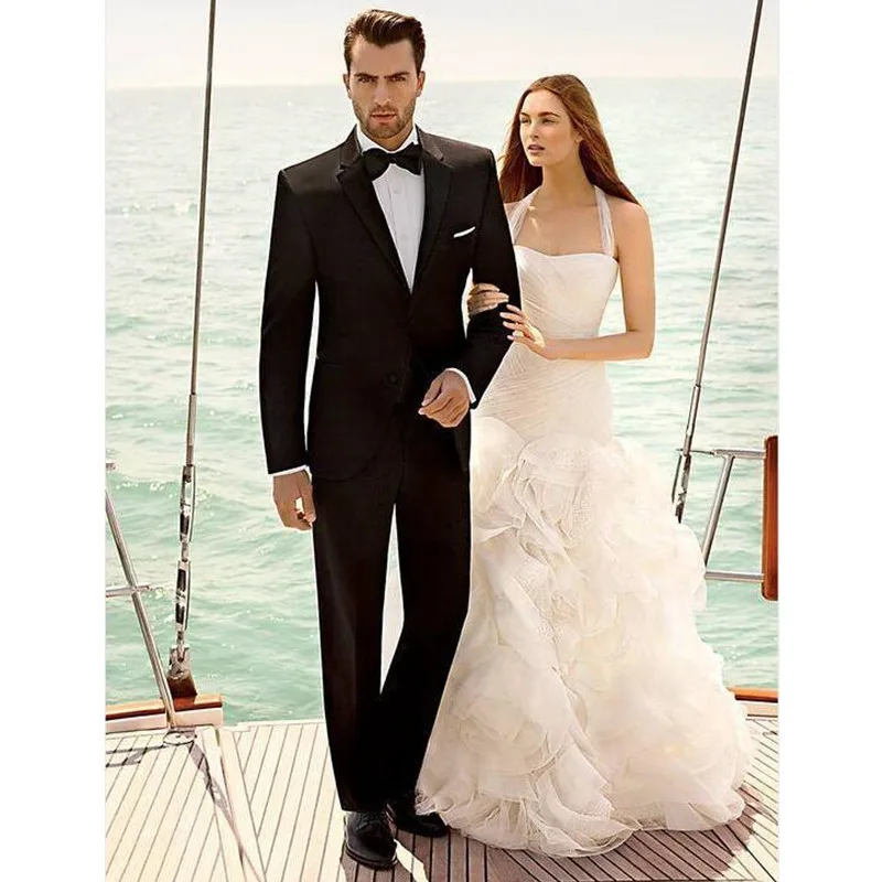 2017 Direct Selling Groom Tuxedos Bridegroom Two Button Wedding Suits For font b Men b font