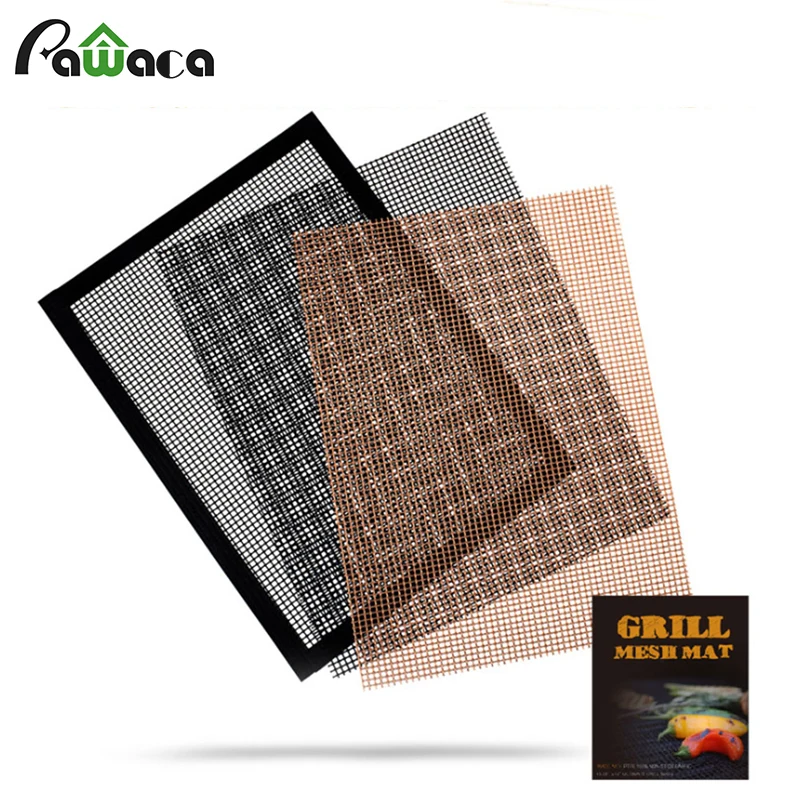 

BBQ Grill Mesh Mat Non Stick BBQ Mesh Grill Mats Grilling Mats Nonstick Fish Vegetable Smoker Mats Roaster Baking Cooking Tools