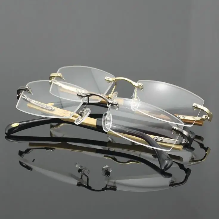 Титановая оправа для очков бамбуковые дужки очки без оправы Rx able|titanium eyeglass