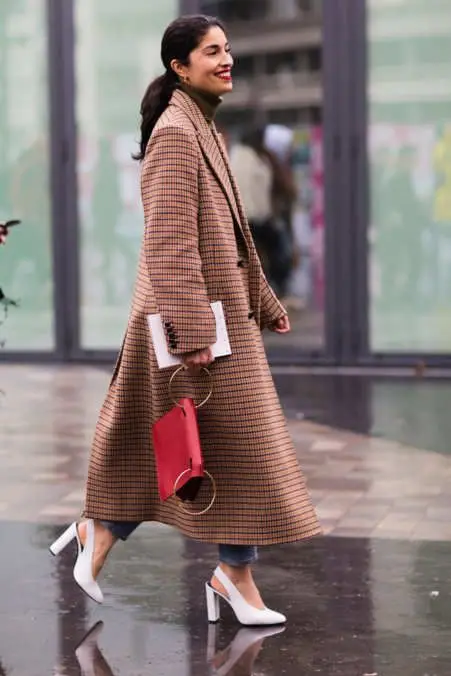 AEL коричневый плед утолщение сохраняет тепло шерсть супер длинные пальто зимняя женская одежда
