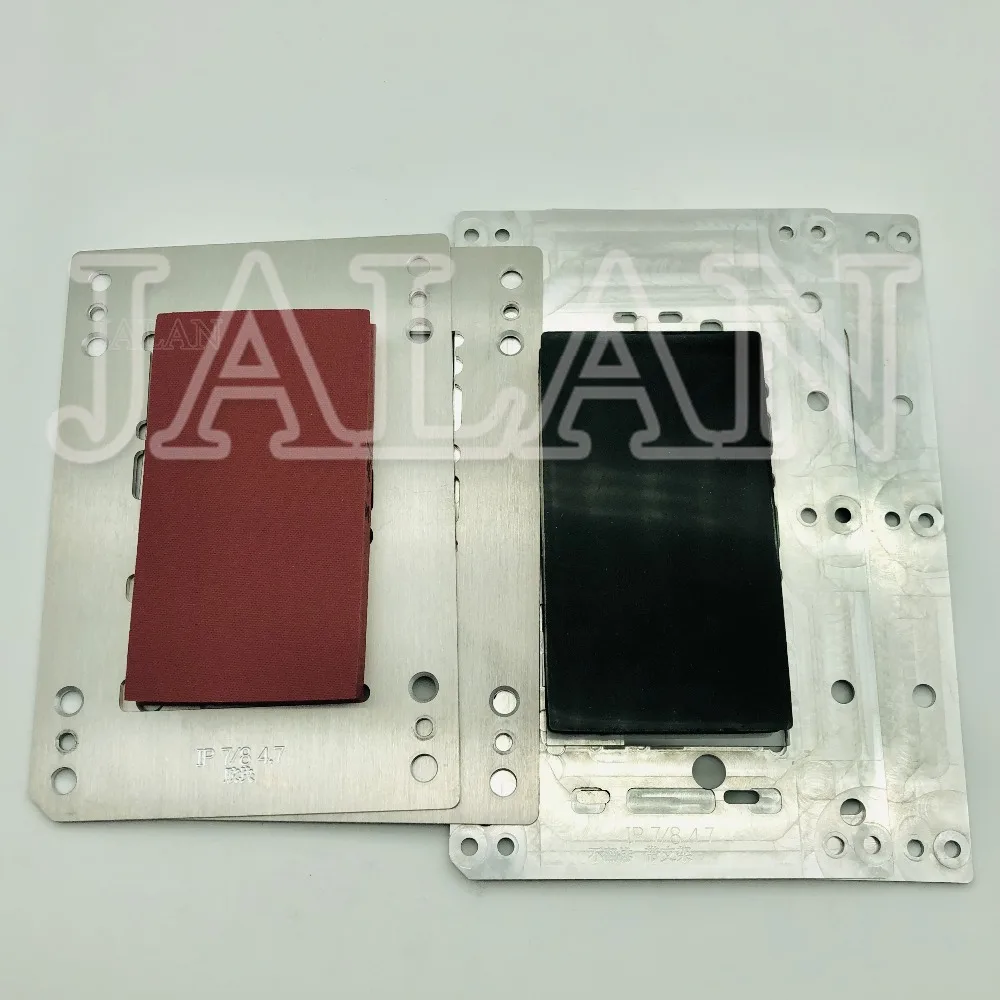 JALAN YMJ laminating mold for iPhone 7 8 4.7 inch glass frame oca lcd repair laminator machine mould with rubber plastic mold