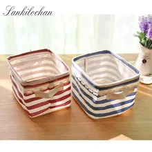 Макияж Косметический водонепроницаемый ящик для хранения Zakka кружевная сумка для хранения Органайзер складной контейнер настольная корзина для мусора AU246