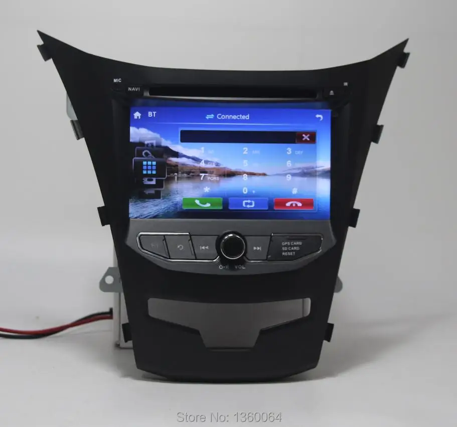 Best 2 din Car dvd player for SsangYong Actyon/ Korando 2014 2015 with GPS,Bluetooth,Radio,TV,3G Host, gift rear camera+navitel map 4