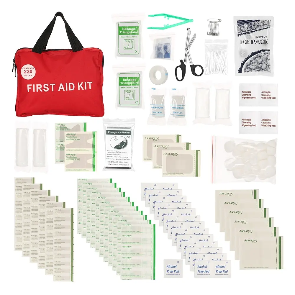 

230PCS Handy First Aid Kit Bag Treatment Medical Rescue Safe First Aid Kit Outdoor Camping Hiking Medical Emergency Survival