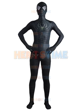 

Classic The Amazing SpiderMan 2 Costume Black Spandex Halloween Fullbody Spiderman Superhero Costumes