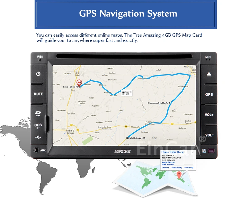 Perfect Head Unit GPS Car DVD Player Accessory Movie Receiver Touchscreen Map Autoradio Stereo Auto Radio Capacitive Sub USB 3