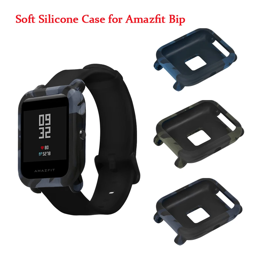 Силиконовый защитный чехол с полным покрытием чехлы для Xiaomi Amazfit Bip аксессуары