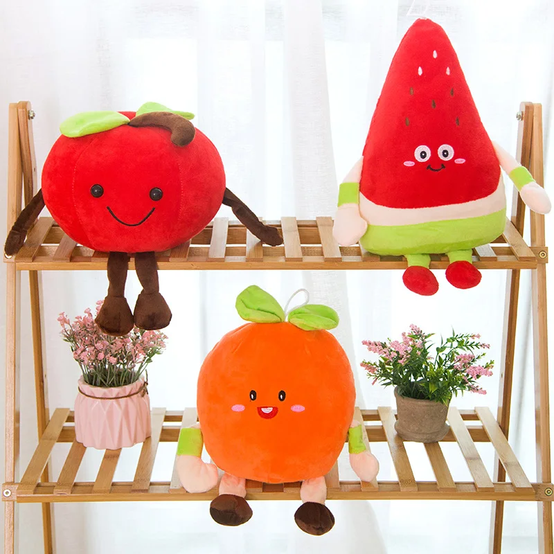 

1Pcs Food Plush Pillow for Sofa Kawaii Stuffed Baby Toy for Children Adult Soft Pumpkin Carrot Banana Kid Plush Doll Girls Gift