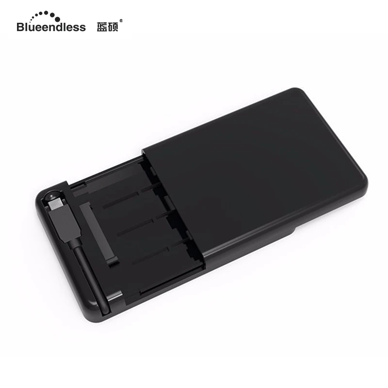 

Blueendless 2.5 hdd USB 3.1 Type C to SATA External Hard Disk Drive Enclosure Integrated hard driver Case for 7mm-9.5mm HDD SSD