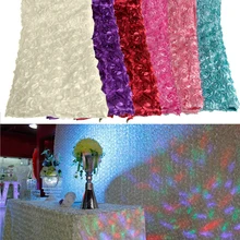 140*200 см атласная 3D Роза проходу свадебный Декор Ковер занавес