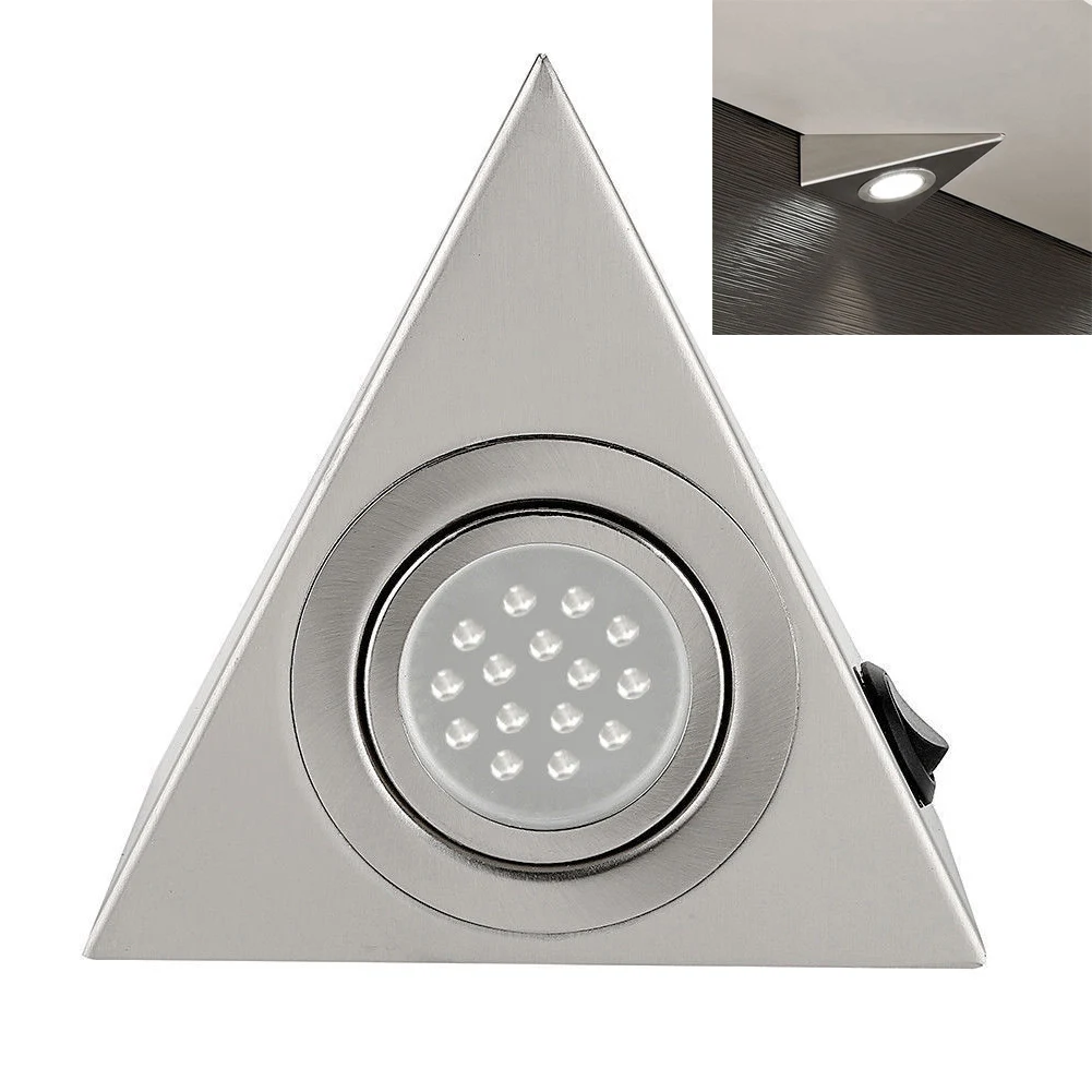 

1PC 3Pcs Triangle Cabinet Cupboard Corridor Living Room Home Office Led Durable Bathroom Long Life Kitchen Indoor Decoration