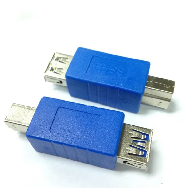 USB 3,0 конвертер головка USB3.0 высокоскоростной Женский * B Мужской Разъем USB AF * BM адаптер