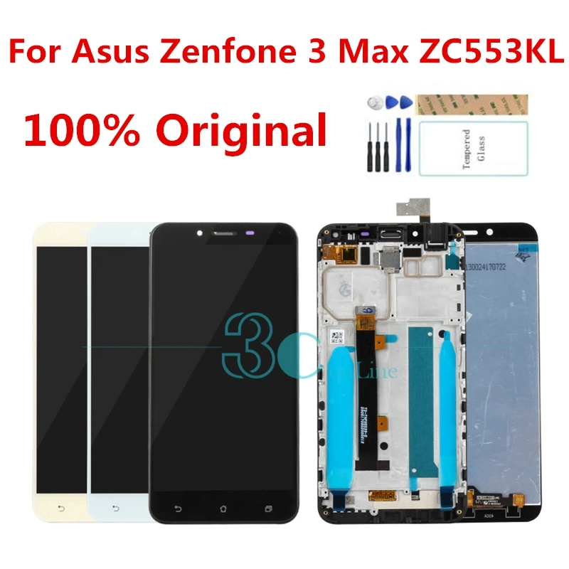 Оригинальный Для Asus Zenfone 3 Max ZC553KL ЖК-дисплей сенсорный экран 5 &quotдигитайзер сборка