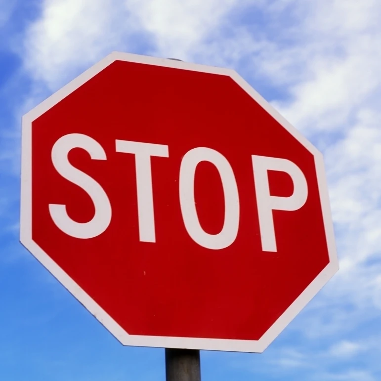 Stop Sign; Ireland Poster Print (13 x 17)