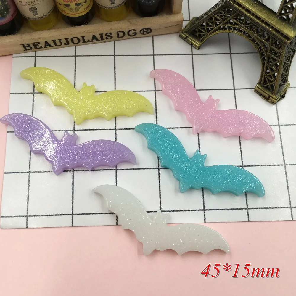 

Resin New Arrival Pastal Kawaii Pastel Bats for Crafts Making, Scrapbooking, DIY (45*15mm)