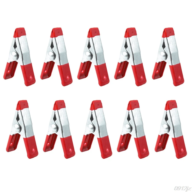 

10PCS Metal Spring Clamps 2" Clip Soft Plastic Tips Grip Photos Craft C90A New Drop ship qiang