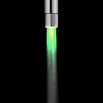

LED Water Faucet Light Single Color 3 Colors Changing Glow Kitchen Tap Aerators Bathroom Faucet