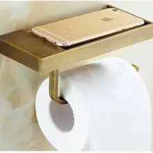 Новое поступление Всего Латунь античная латунь держатель бумаги ткань для ванной туалетная бумага рулон бумаги держатель аксессуары для ванной комнаты