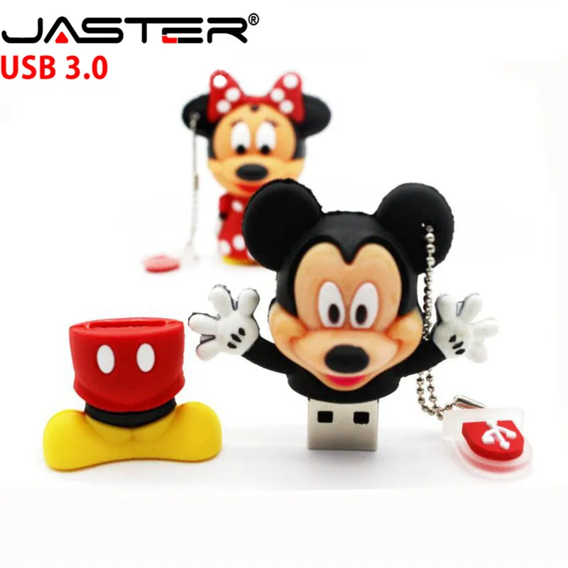 JASTER 3,0 мышь Микки и Минни USB флеш-накопитель животные мультфильм pendrive 4 ГБ/8 ГБ/16 ГБ/32 ГБ/64 Гб карта памяти u диск