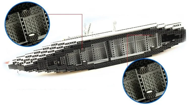 Enleten военный 113 большой морской авианоситель 112 военный корабль 821 ракета крейсер Строительный блок Набор Модель Дети DIY Кирпичи Игрушки