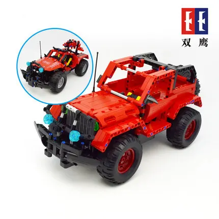 531 шт. Када Buliding автомобиля конструктор машина пастух Jeepp C51001 модель DIY RC Building Block игрушечных автомобилей подарок 2 в 1