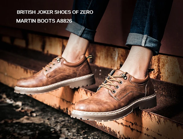 2018 Men Casual Leather Shoes Men Martins Leather Shoes Work Safety Shoes Winter Waterproof Ankle Botas 14 2495713072-10