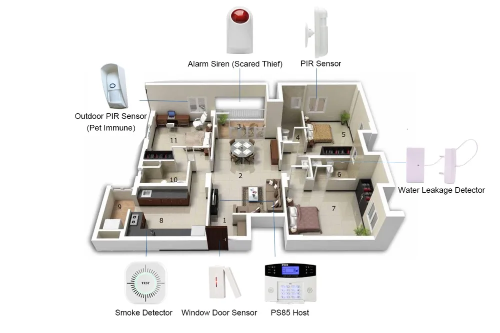 JeaTone Wireless PIR sensor Infrared Motion Detector 433Mhz pet Immune Waterproof for Home Security Alarm System 1pcs 2pcs 4pcs