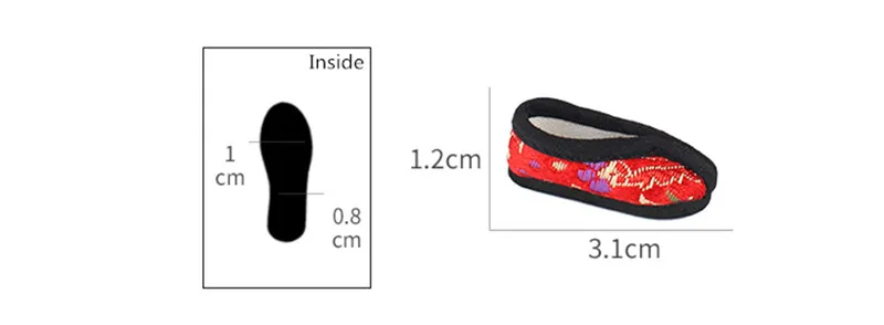 Neo Blythe Doll Chinese Traditional Embroidery Shoes 1