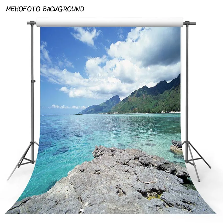 

MEHOFOTO Summer Beach Photography Backdrops Children Photo Background Custom for Photo Studio F-2834