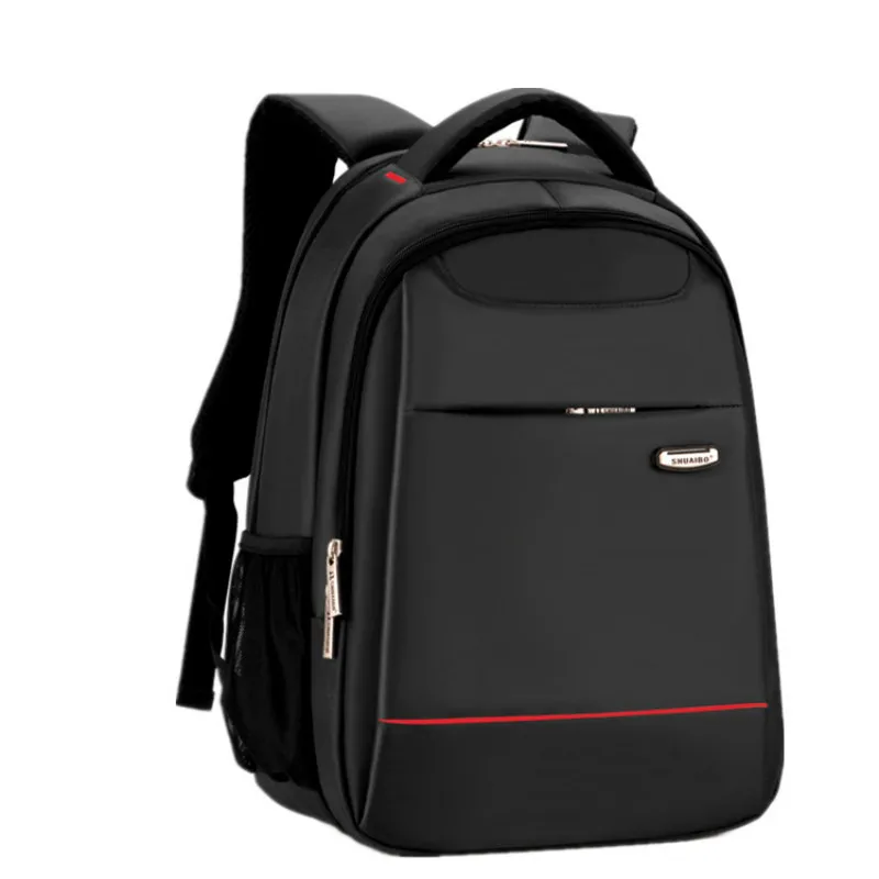 

New Simple Bag Design Casual Solid Color Material Oxford Man's Backpack Multi-functional Large-capacity Student Schoolbag