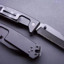 Новое поступление Складной нож 440C Лезвие, с алюминиевой ручкой Открытый Кемпинг Карманный выживания охотничьи Тактические Ножи EDC ручной инструмент