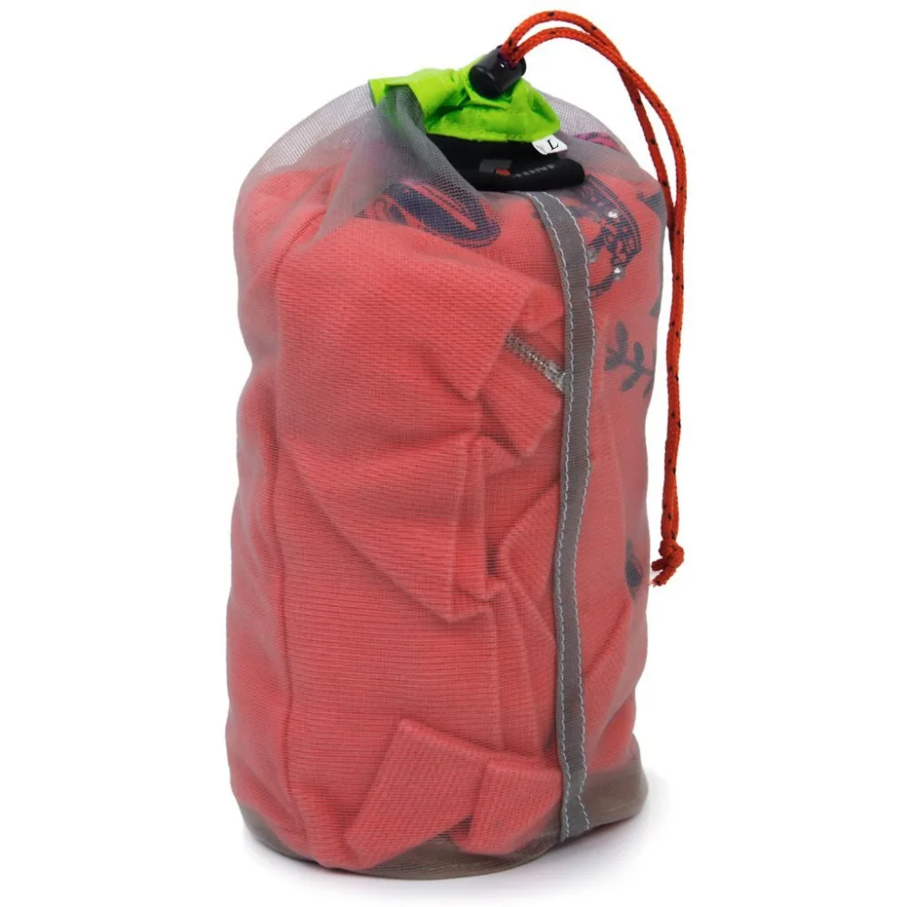 New Arrivals 2015 Ultra Light Mesh Stuff Sack Storage Bag for Tavel