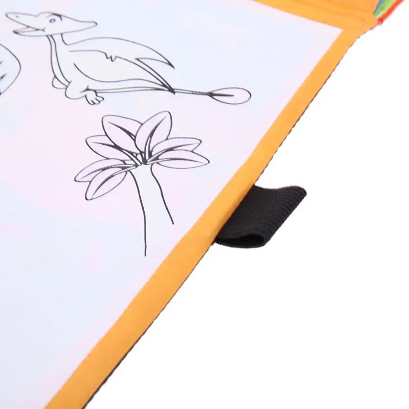 Colorful Drawing Cloth Book with Magic Pen Kids Water Painting Doodle Graffiti Animal Story Book Children Early Educational Toys
