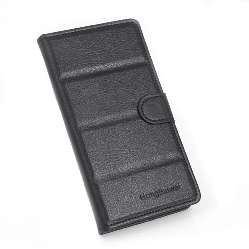 

Brand HongBaiwei Litchi Texture Flip Leather Wallet Case for Philips V387 Bag with Card Slots &Stand Phone Cover