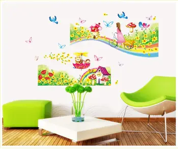 

Rainbow Road Wall Stickers for Kids Rooms Daycare Wall Decorations Nursery Decor Children Poster Princess Mural Decal ay7163