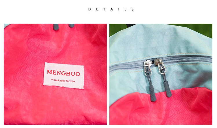 Menghuo Brand 2017 Women Preppy Macarons Panelled Waterproof Nylon Backpack Rucksack Ladies Fashion Shopping Travel Bags Mochila (33)