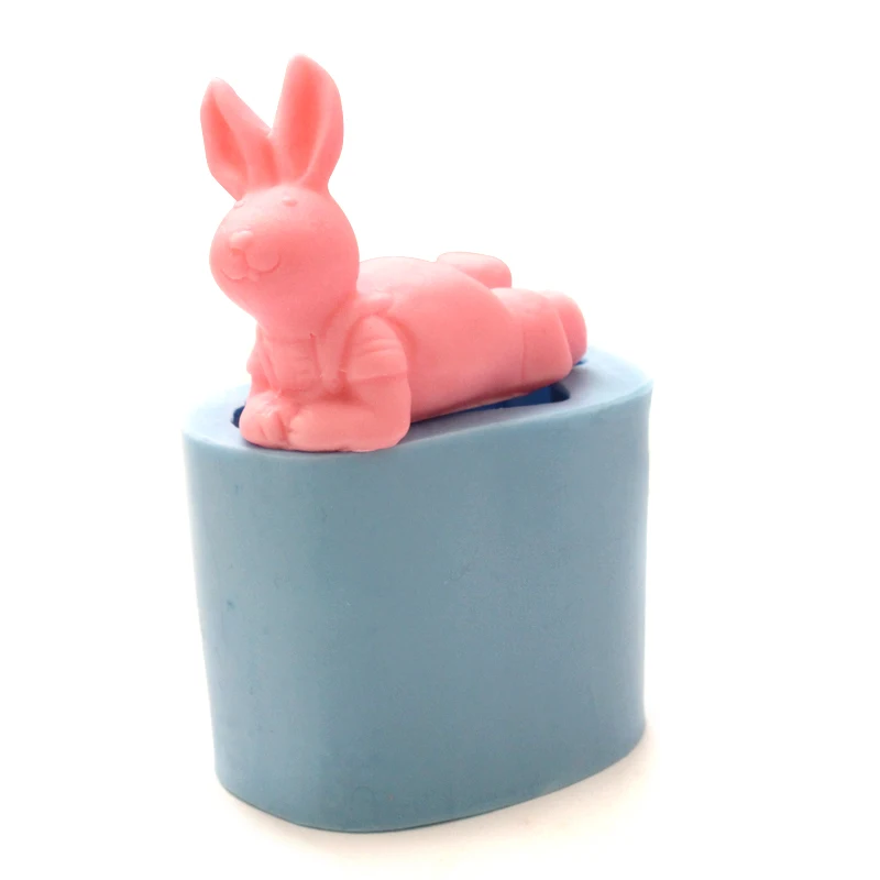 

Silicone Soap Mold Cute Rabbit Shape Multifunction Candle Molds Chocolate Candy Mould DIY Handmade Craft