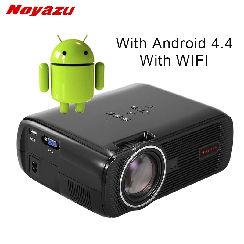 NOYAZU New BL80 Smart Android 6.0 WIFI Portable HD LED TV Projector 3D for home theater LCD projector video projector beamer
