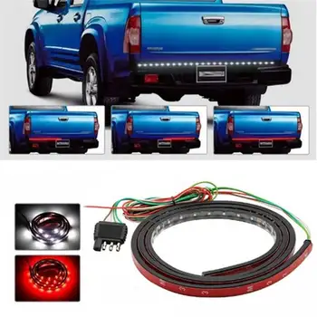 

CLAITE 150CM Turn Signal Brake Taillight Waterproof LED Strip Light for Jeep Dodge Ford Pickup SUV RV DC9-24V Reverse Running