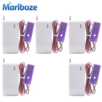 

5pcs Marlboze 433mhz Wireless Water leakage Sensor Intrusion Detector for Home Security GSM Alarm System Water Leak Detector