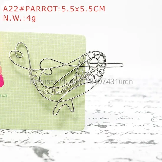A22 PARROT бумага/NOTE клип практичный/Новинка/креативные из нержавеющей ручной работы