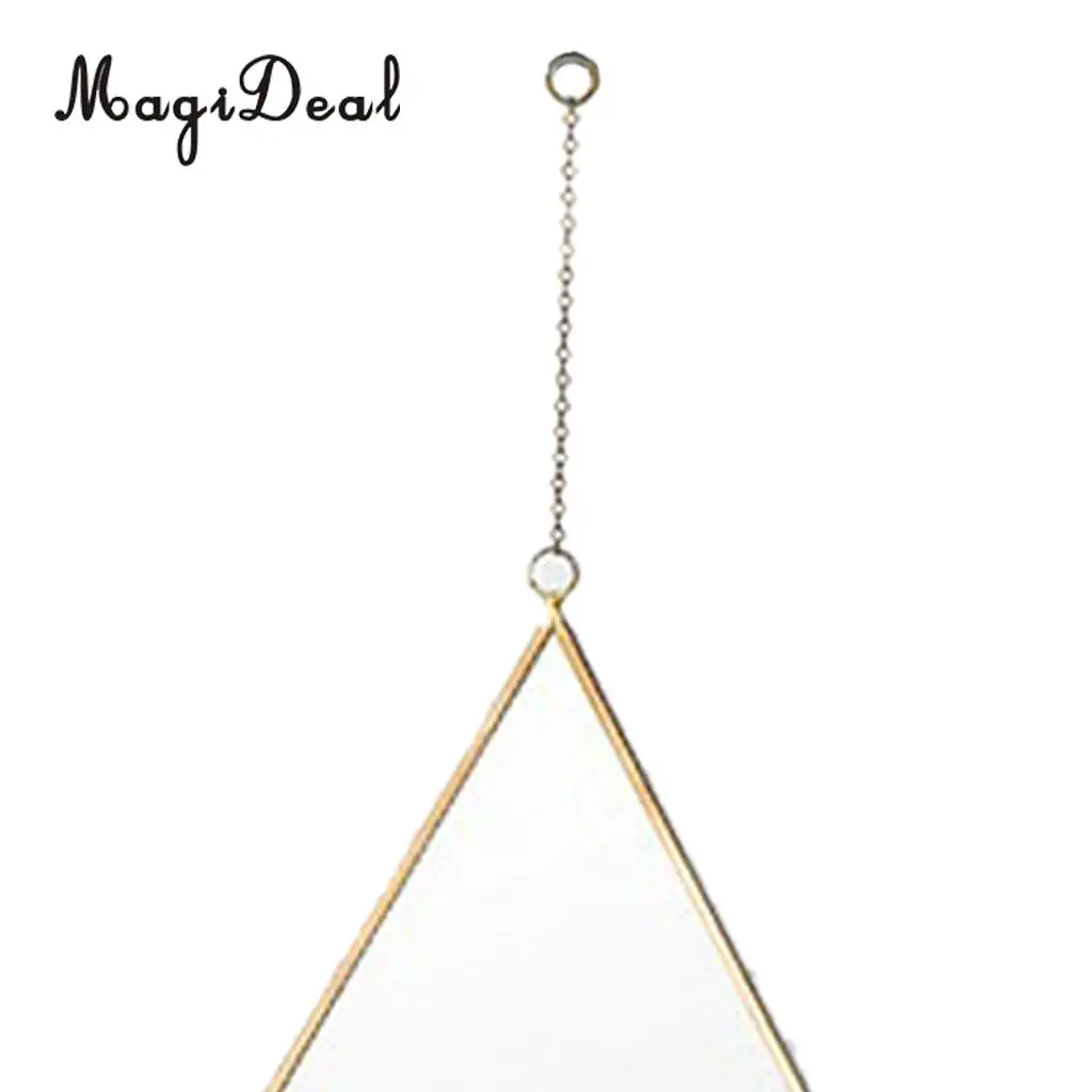 MagiDeal Wrough Iron Golden Frame Mirror Vanity Make Up Mirror Wall Mirror for Bathroom Entryways Washrooms Living Rooms